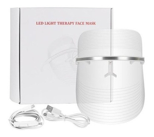Mascara Terapia Facial 3 Luces Led Fotones Acne Antiarrugas 1