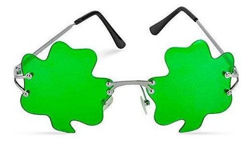Lentes De San Patick Irlandes Para Traje De Duende Verde 0