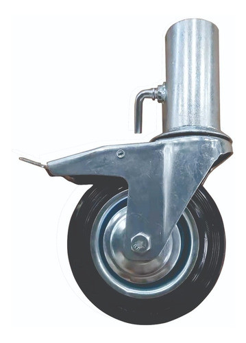 Rueda Para Andamio Base Giratoria Hembra Goma Fundicion Fmt 0