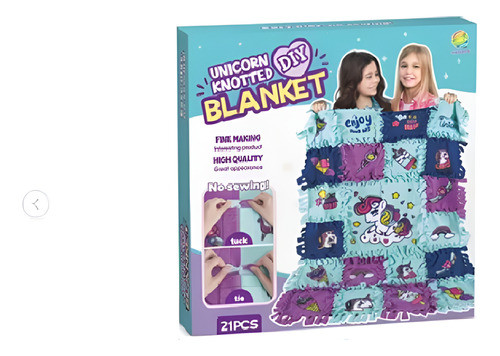 Juguete Para Niños Juego  Diseño Unicornio Arma Tu Manta 0