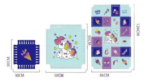 Juguete Para Niños Juego  Diseño Unicornio Arma Tu Manta 1