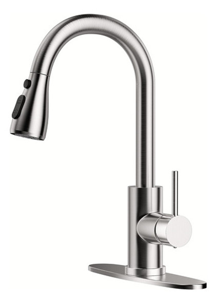 Grifo Cocina Spray Desplegable Una Sola Manija Arco Alto Ace 0