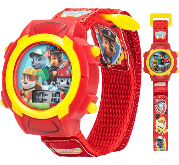 Reloj Digital Rojo Niños Nickelodeon Pantalla Display 0