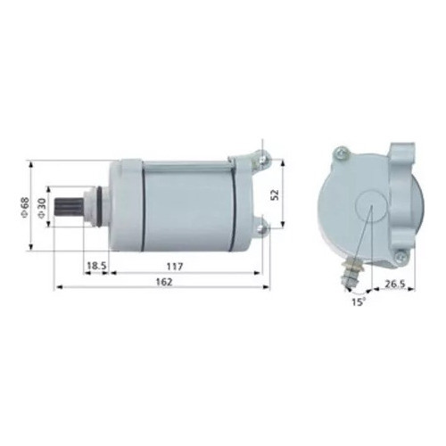 Burro De Arrranque Zanella Rx 150 9 Dientes - 2r 1