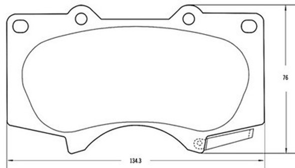 Pastilla Freno Toyota Sw4 05/ 1
