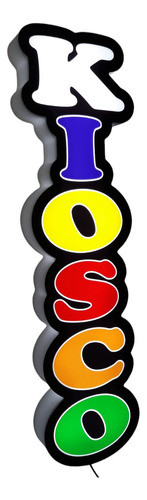 Cartel Luminoso Led Kiosco Multicolor 0