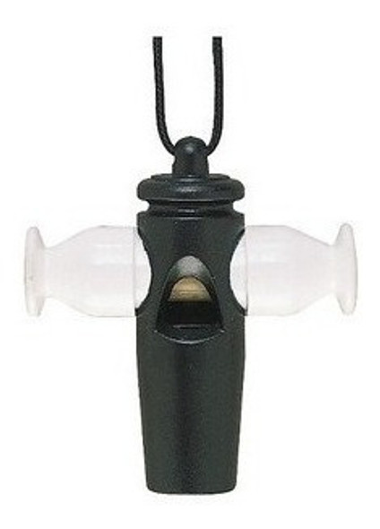 Silbato Samba Murga Parquer Plastico Negro Tritono 0