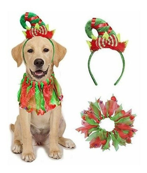 Bwogue Perro Traje De Navidad Collar De Navidad Para Perro C 0