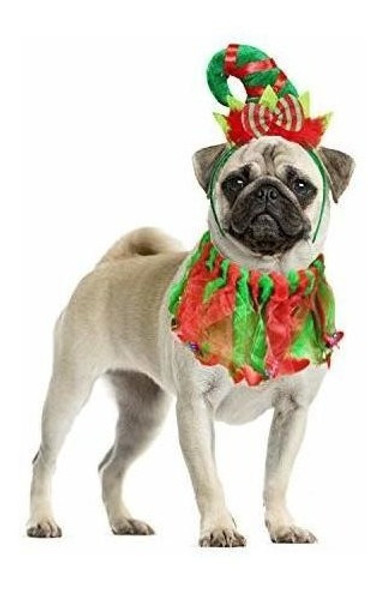 Bwogue Perro Traje De Navidad Collar De Navidad Para Perro C 1