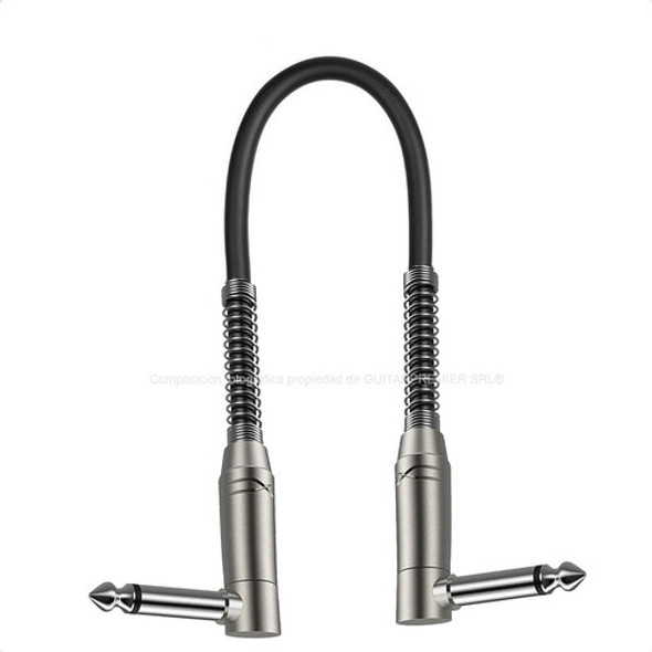 Cable Interpedal Ficha Premium Angular 90 30cm Guitarra 1 Cable Interpedal Ficha Premium Angular 90 30cm Guitarra 1