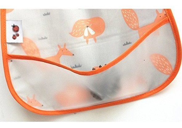 Bebe Impermeable Babero Con Recogedor De Migas Bolsillo, Pa 1