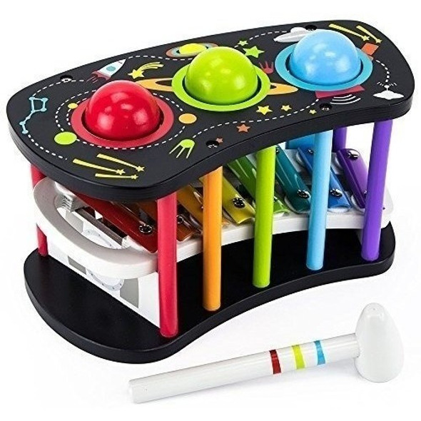 Space Adventure Pound - Banco De Toques Con Slide Xilofono 1 Space Adventure Pound - Banco De Toques Con Slide Xilofono 1