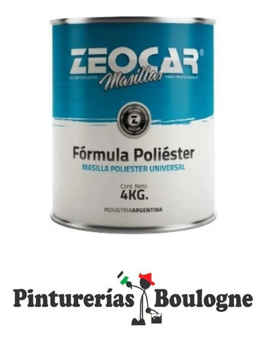 Masilla Plastica Zeocar Poliester 1 Kg C/catalizador. 0
