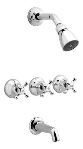 Grifería Ducha Embutida Peirano Cromo Y C/ Transferencia 0