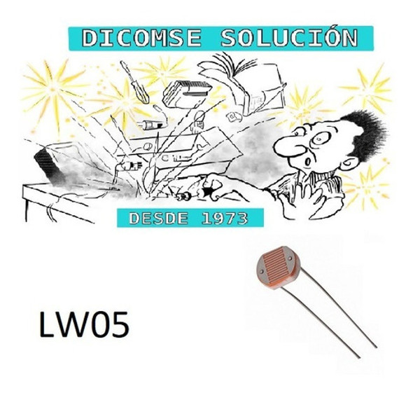 Ldr Fotoresistor 5mm 90mw 150v 600nm Lw05 0