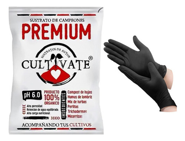 Sustrato Cultivate Premium 80lts Incluye Guantes De Regalo 0