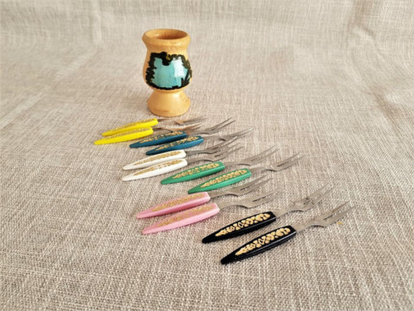 Lote De Pinches En Acero Y Mangos Plásticos 1