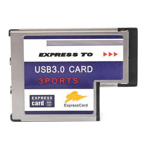 54 Mm Express Tarjeta Expresscard, 3 Puertos Usb 3.0 Adaptad 1