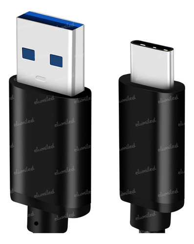 Cable Usb C 3.0 Macho A - Macho C 5gb 2m Carga Rapida 0