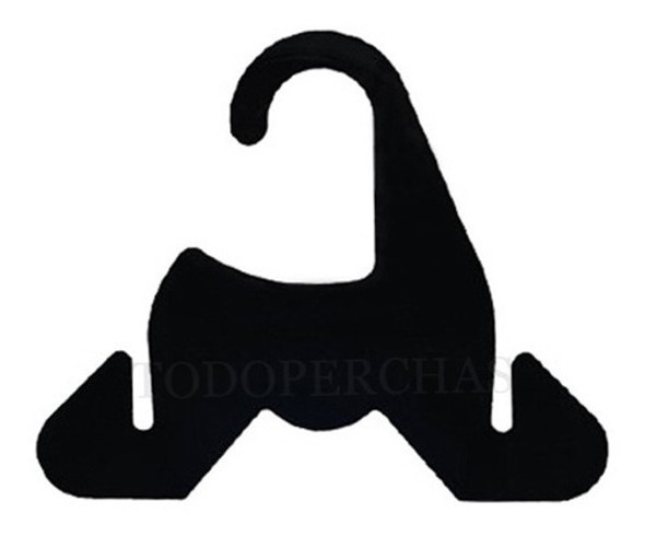 1000 Perchas Plásticas Negras Porta Calzado Sandalias Ojota 1