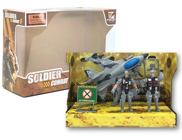 Set De Soldaditos Grandes Articulados Kit Militar Arma Nuevo 0