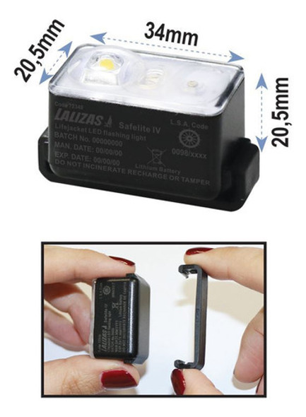 Lalizas72349 Luz P/ Chaleco Salvavidas Todosailing 1