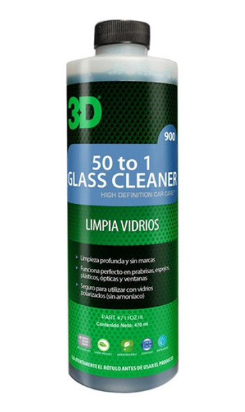 3d 50 To 1 Glass Cleaner Limpiavidrios Concentrado 500ml 1