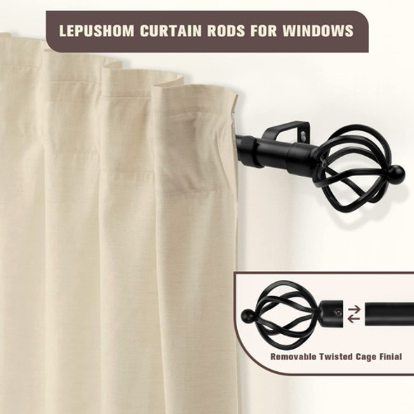 Lepushom Barras De Cortina Para Ventanas De 22 A 42 Pulgadas 1