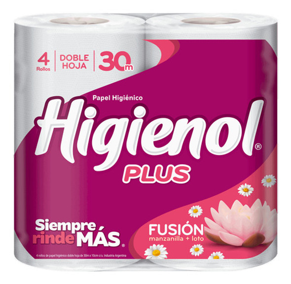 Pack Papel Higiénico Higienol Plus 4x30m- X10u - Vitalzy 0
