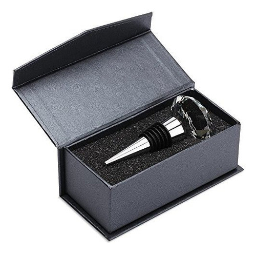 Tapon De Vino Metalico Decorativo Con Caja De Regalo  Tapa 0