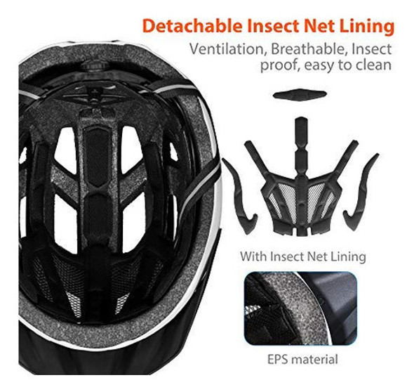 Phz Casco De Bicicleta Para Adultos Con Certificado Cpsc Con 1