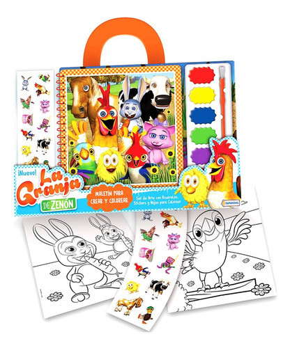 Maletin Crear Y Colorear La Granja De Zenon Art 00619 1