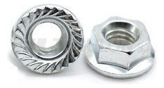 Tuerca Flange (con Ala) 6mm X Paso1.25 (10und) Cromada Chako 1