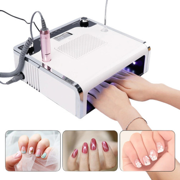 Torno Para Uñas 4 En 1 Lámpara Uv 108w  Led Aspiradora 1
