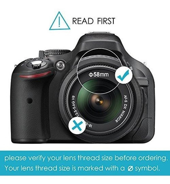 Filtros Para Lente Kit 58mm (uv/fld/cpl) (nd2/nd4/nd8) 1