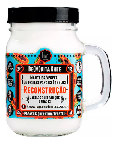 Mascara De Reconstrucción Bemdita Ghee Lola Cosmetics 350g 0