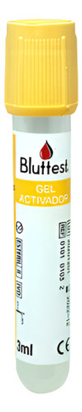 Tubo Gel 3ml Con Activador Al Vacio X100 1 Tubo Gel 3ml Con Activador Al Vacio X100 1