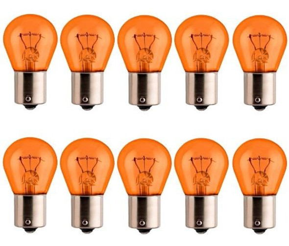 Set X10 Lampara 2 Polos Ambar Pata Despareja Giro P21w 0 Set X10 Lampara 2 Polos Ambar Pata Despareja Giro P21w 0