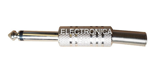 10 Fichas Plug Mono Metalica 1