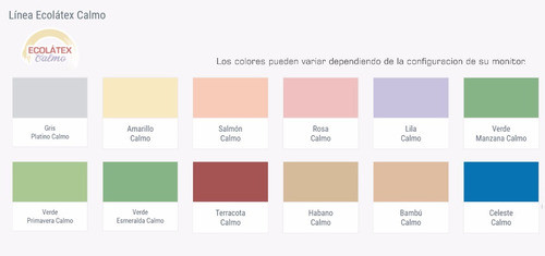 Pintura Latex Interior Exterior  1lt Colores Calmos 1