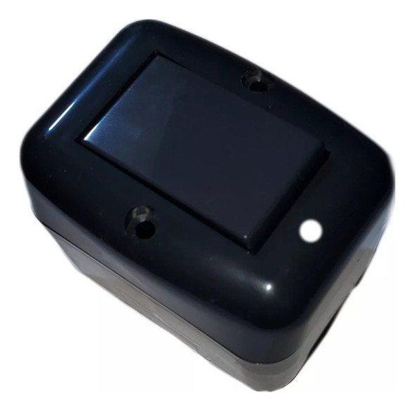 Caja Exterior Atenea Negro + 1  Interruptor Pulsador Timbre 0 Caja Exterior Atenea Negro + 1  Interruptor Pulsador Timbre 0