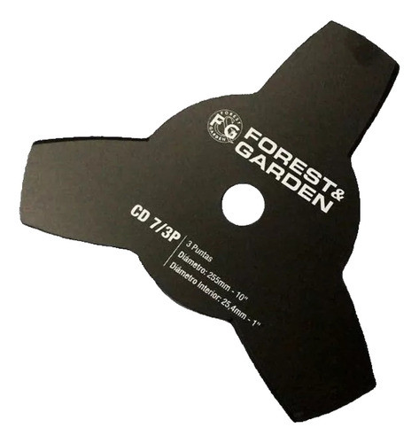 Cuchilla Repuesto 3 Puntas Para Desmalezadora 10'' 250mm 0