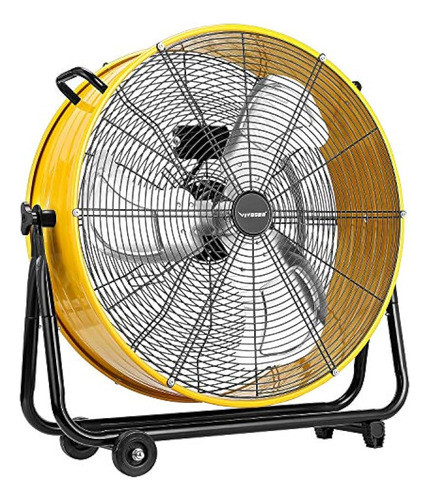 Vivosun Ventilador De Tambor Inclinable Industrial 24 Venti 0