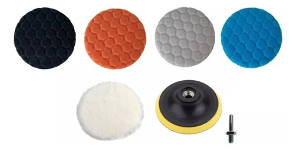 Kit Pads De Pulido 3 Y 5 Pulgadas (spta) 15 Piezas 1