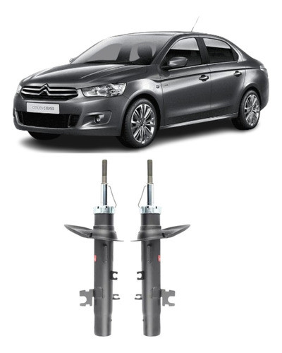 Kit X2 Amortiguadores Delanteros Citroen C-elysee 0