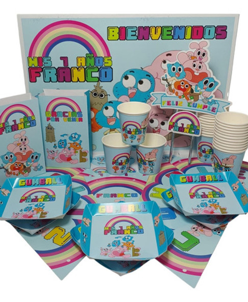 Cotillón Infantil Personalizado X 15 Gumball 0