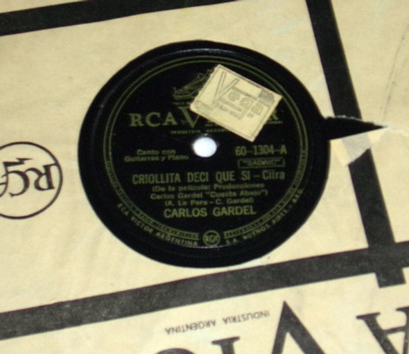 Carlos Gardel Criollita Deci Que Si 78rpm / Kktus 0