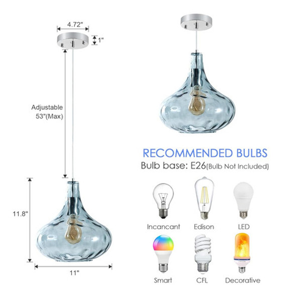 Kokaizeeki 1-light Colgante Grande Luz Vintage Casa De Campo 1