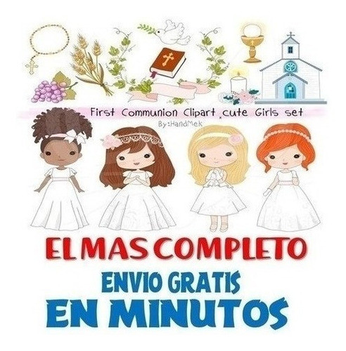 Pack Imagenes Personajes Niñas Primera Comunion +  A1 1