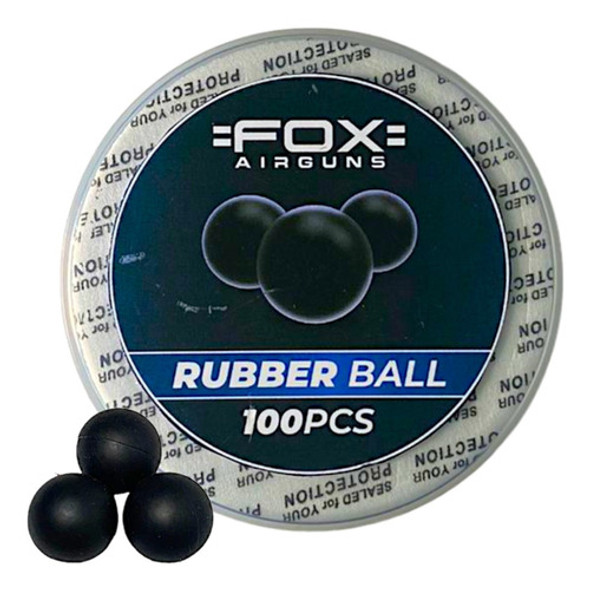 Postas De Goma Fox Rubber .50 Disuasiva X100 1,24 Grains 0